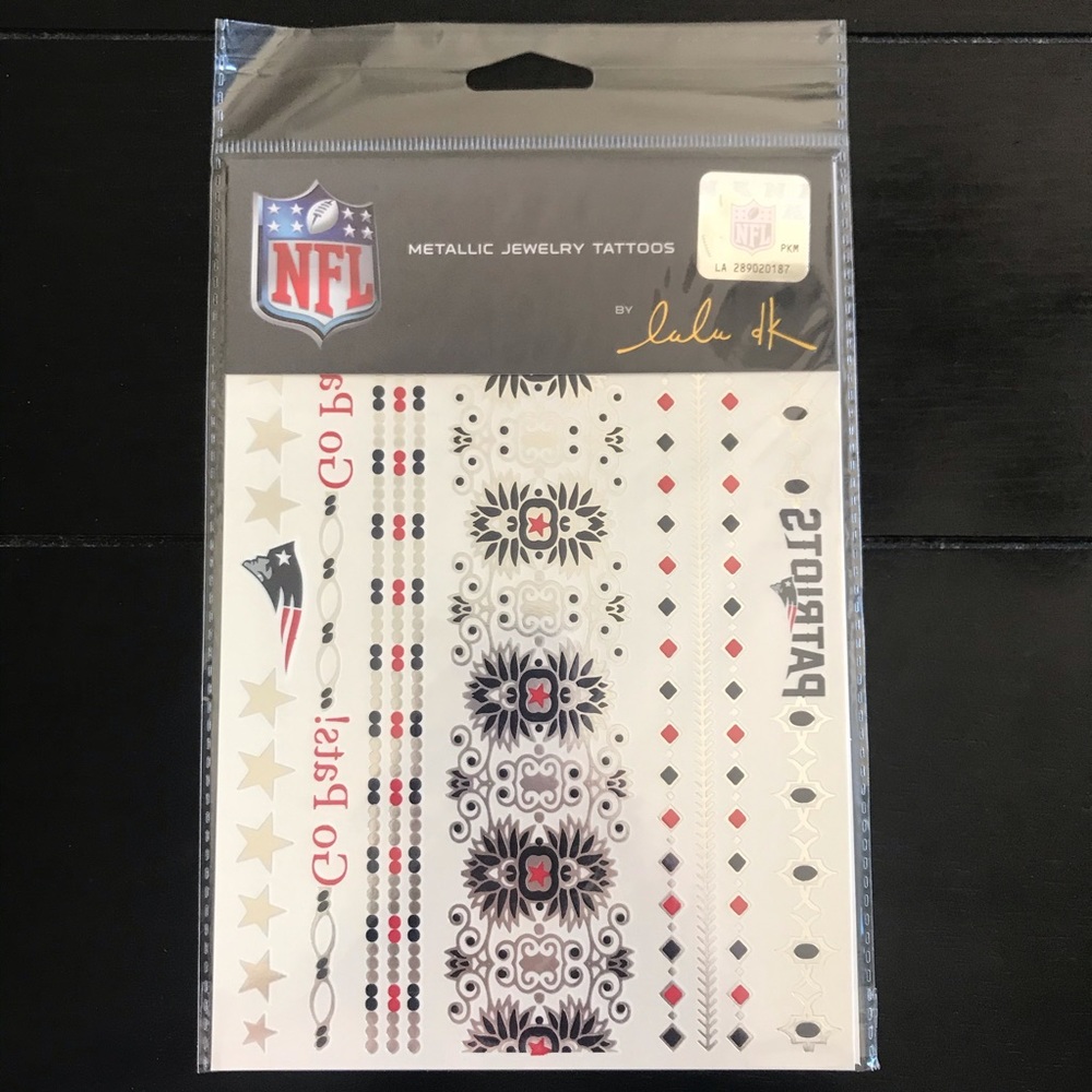 Patriots Lulu DK Metallic Jewelry Flash Tattoos